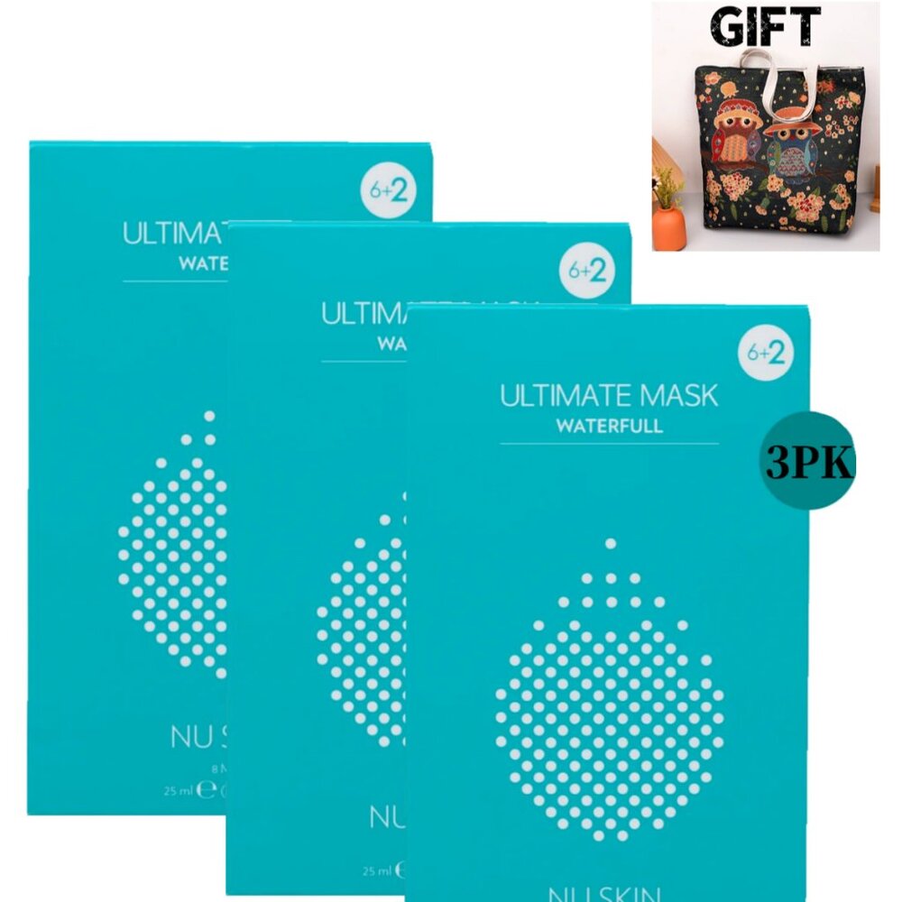 3 Nuskin Ultimate Waterfull Mask  + 1 shoulder bag # 143